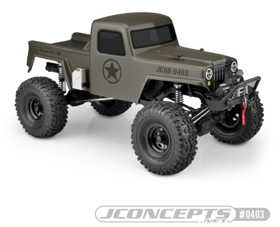 Rc crawler jeep body sales