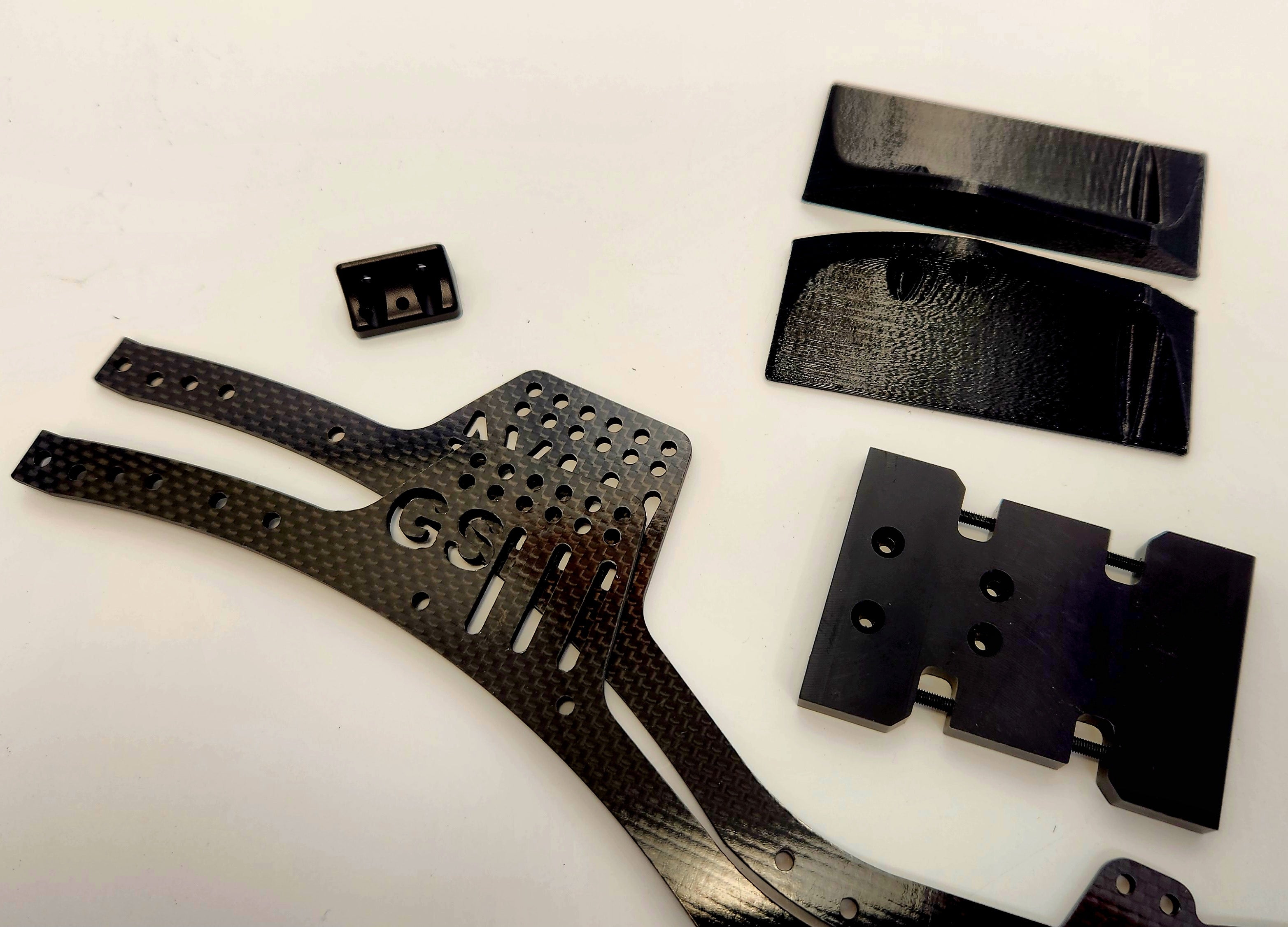 GS-V4 Carbon Fiber Chassis Package for Element, TRX4 or custom portal ...