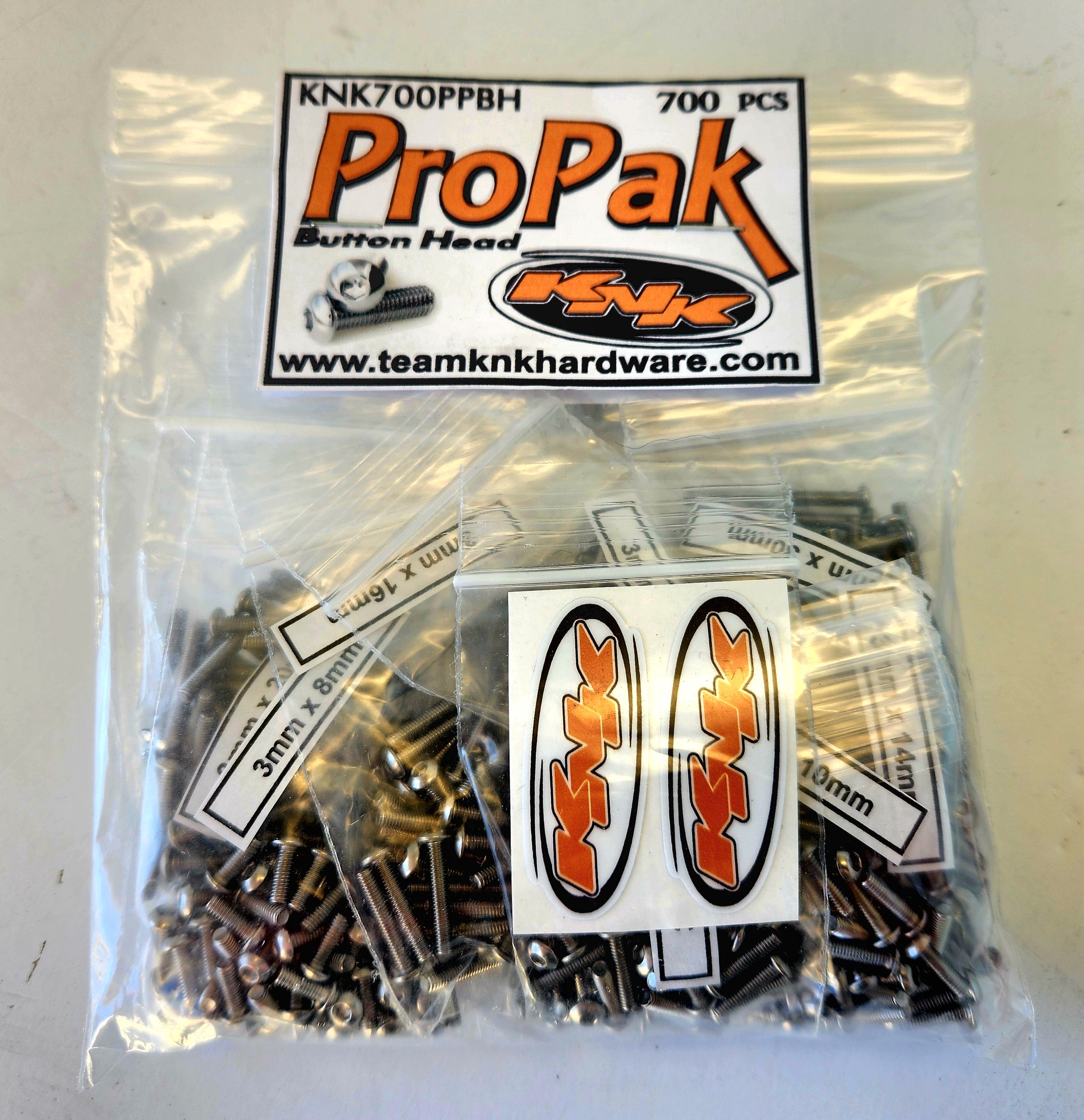 Button Head ProPak Stainless Steel (700 pcs)