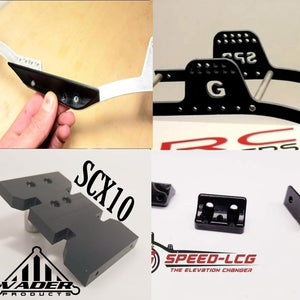 GSPEED Chassis TGH-V3 G10 material- package for Element or custom portal axle build