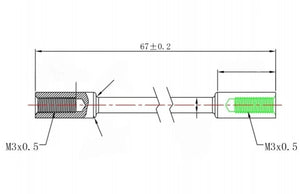 GSPEED Titanium Spacer 67mm (QUANTITY 1)