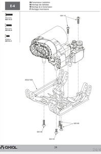 Axial Capra stock transmission and skid plate